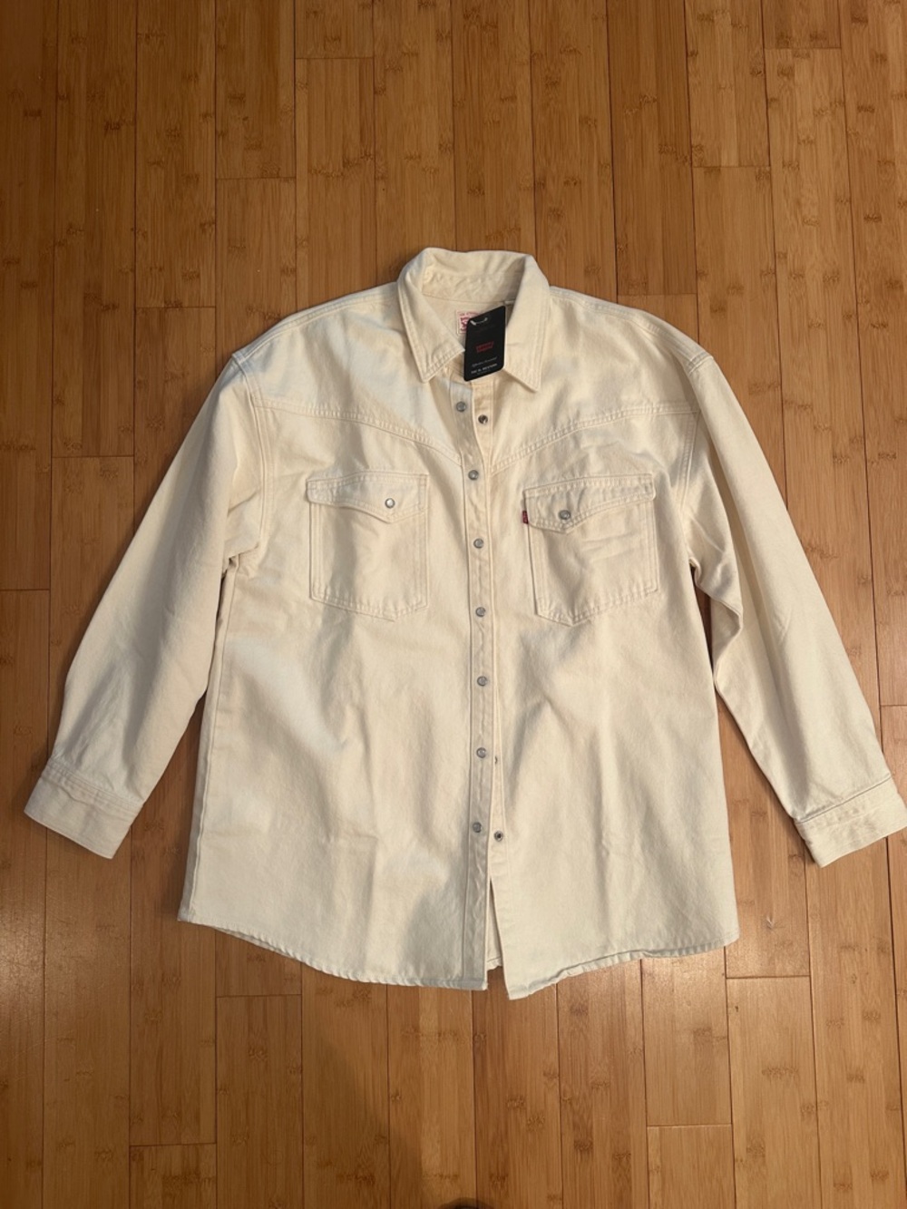 Levi's Cream Snap-Front Western Jacket